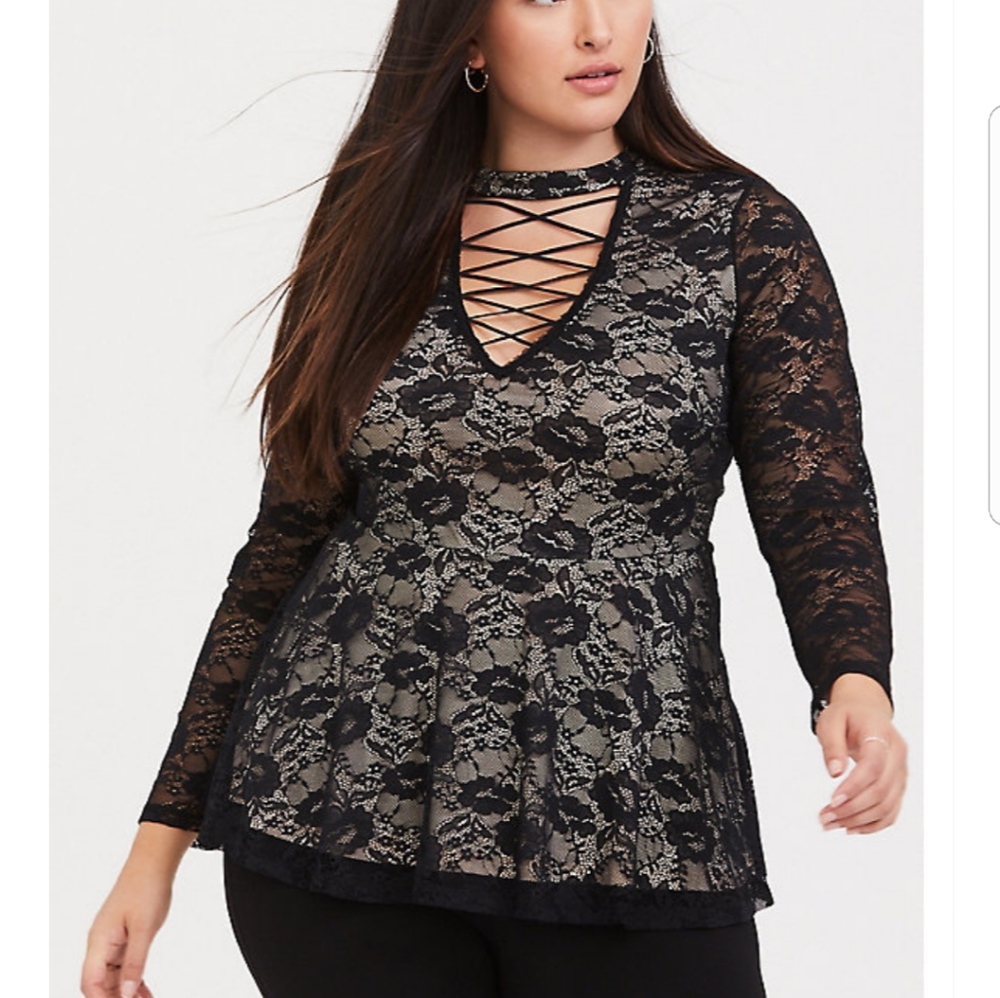 Lacey Long Sleeved Shirt From Torrid In A 2x